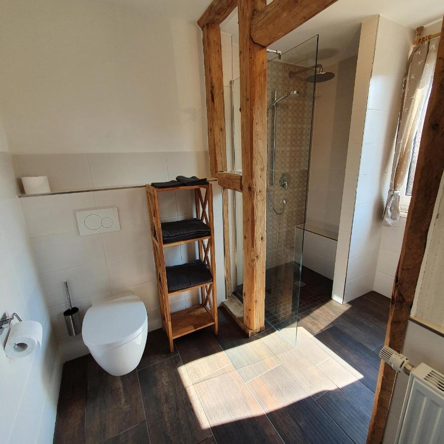 Alte Backstube - Ferienwohnung Hüttenstube und Ferienzimmer Auszeit Erkenbrechtsweiler Exterior foto